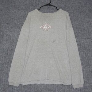 Vintage Orange County Choppers T Shirt Mens XL Gray Long Sleeve Biker Flawed